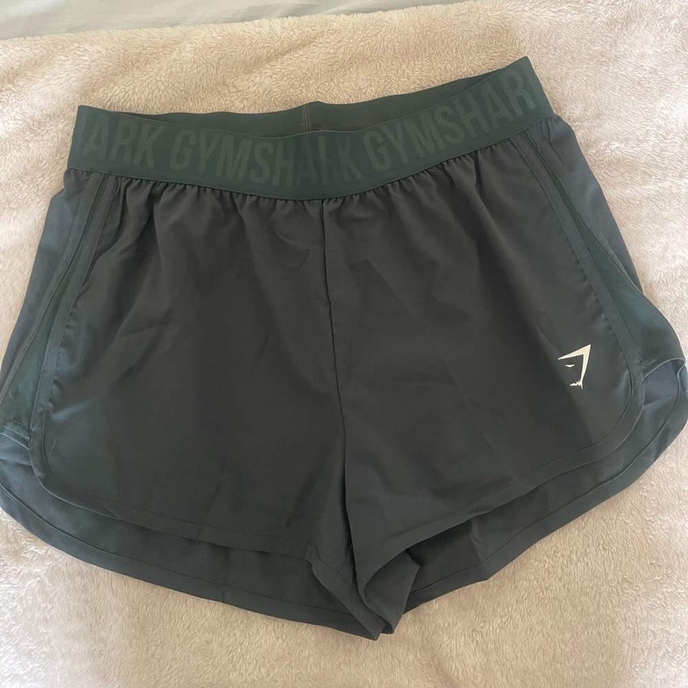 Green gymshark shorts size medium